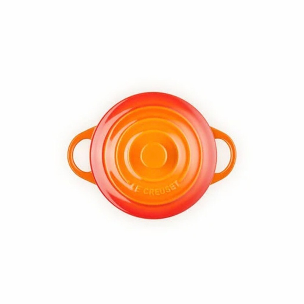 Le Creuset Mini Cocotte - Vibrant Orange-Red Tabletop Casserole - Set of 2 - Picture 7 of 9